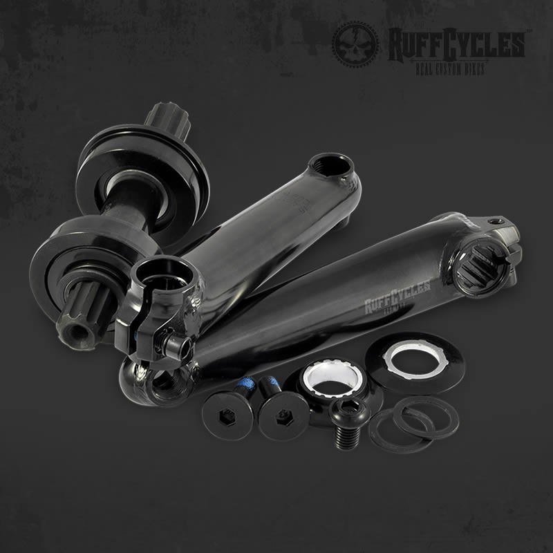 Pédalier 3 pièces Noir 140mm Ruff Cycles BMX/US