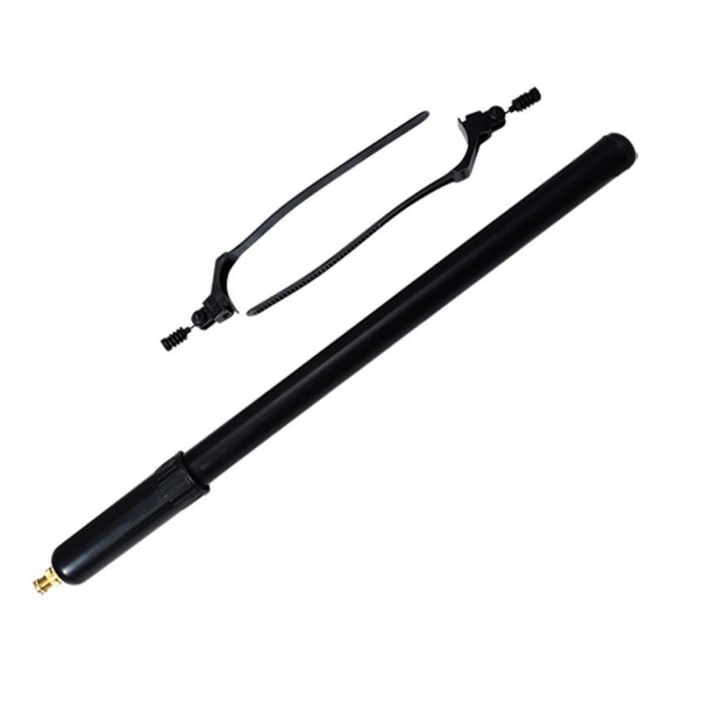 Pompe à Main Traditionnel 380mm Plastique Noir + Support