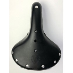 Selle Vélo Cuir City Noir